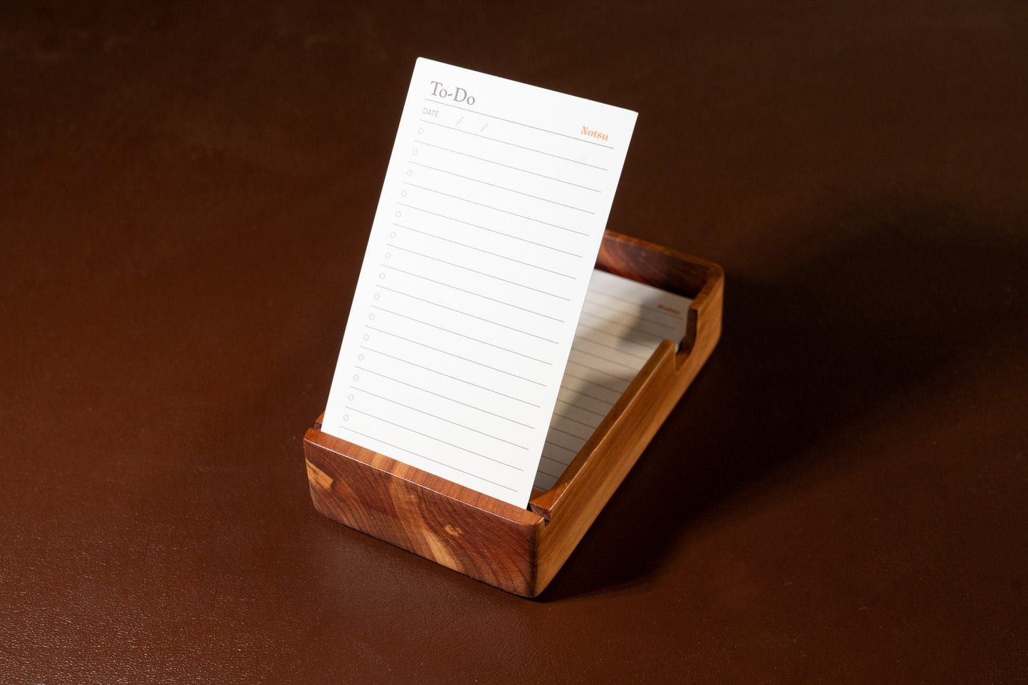 To-Do List Note Card Holder - Cedar