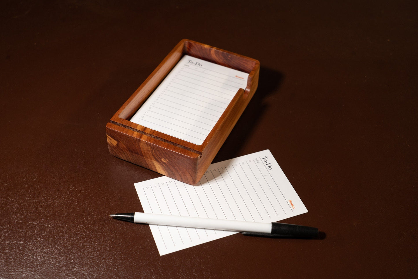 To-Do List Note Card Holder - Cedar