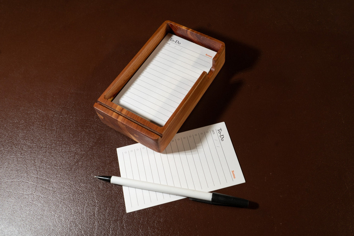 To-Do List Note Card Holder - Cedar